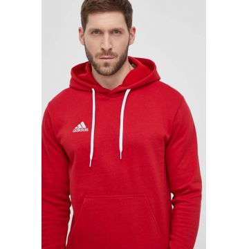 adidas Performance bluză Entrada 22 bărbați, culoarea roșu, uni H57514