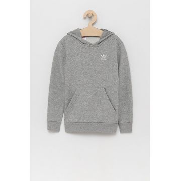 Adidas Originals Bluză copii H32353 culoarea gri, cu imprimeu