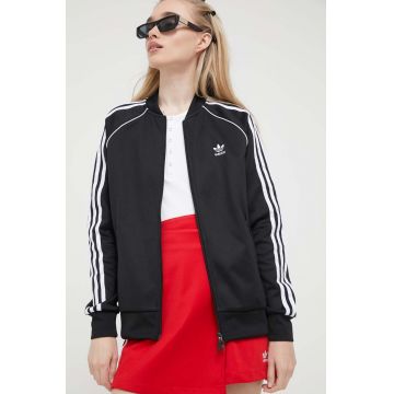 adidas Originals bluză femei, culoarea negru, cu imprimeu IB5912-black