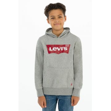 Levi's Bluză copii culoarea gri, cu imprimeu