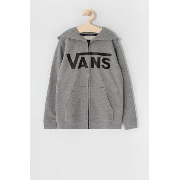 Vans Bluză copii culoarea gri, cu imprimeu