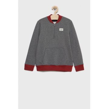 Abercrombie & Fitch bluza copii culoarea gri, neted