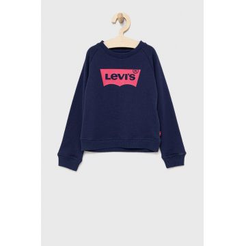 Levi's bluza copii culoarea albastru marin, cu imprimeu