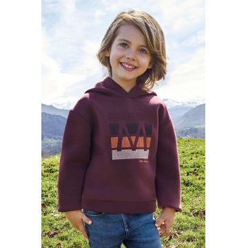 Mayoral bluza copii culoarea bordo, cu imprimeu