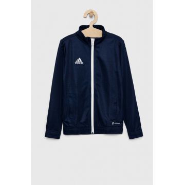 Adidas Performance bluza copii ENT22 TK JKTY culoarea albastru marin, neted