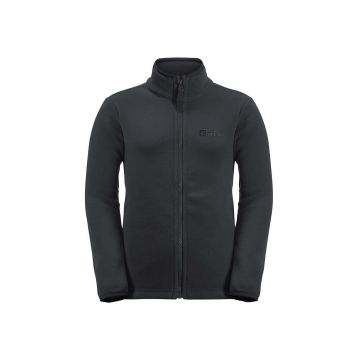 Jack Wolfskin bluza copii TAUNUS JACKET K culoarea negru, neted