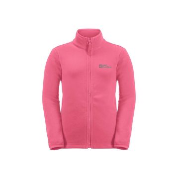 Jack Wolfskin bluza copii TAUNUS JACKET K culoarea roz, neted