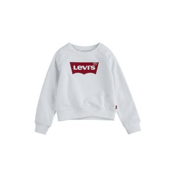 Levi's Bluză copii culoarea alb, cu imprimeu