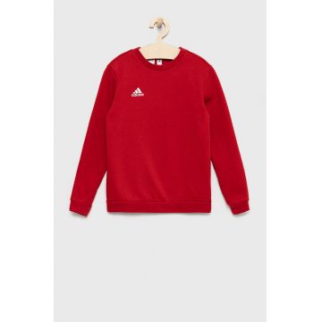 adidas Performance bluza copii H57473 culoarea rosu, neted