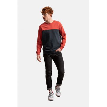 Bluza sport unisex cu model colorblock