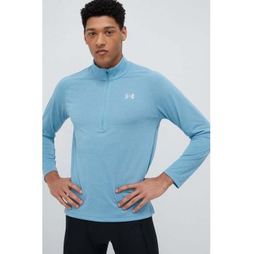 Under Armour hanorac de jogging Streaker culoarea verde, neted