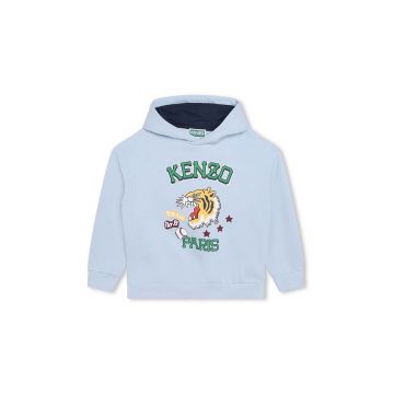 Kenzo Kids bluza copii cu glugă, cu imprimeu