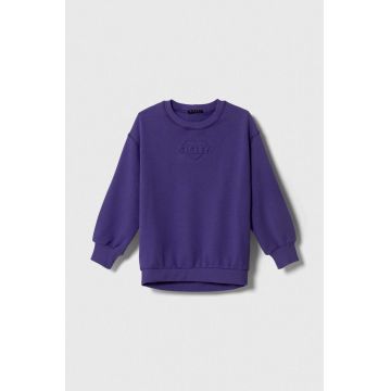 Sisley bluza copii culoarea violet, neted