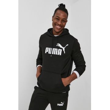 Puma Bluză 586686 bărbați, culoarea negru, cu imprimeu