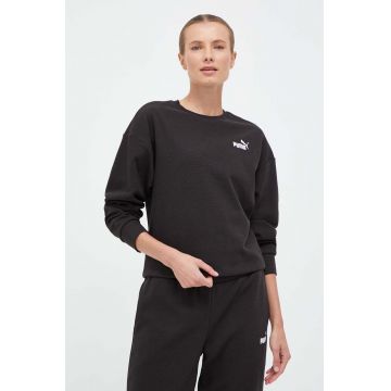 Puma bluza femei, culoarea negru, neted