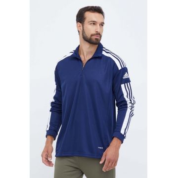 adidas Performance hanorac de antrenament culoarea albastru marin, cu imprimeu