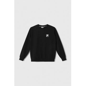 Fila bluza copii BLEIALF crew sweat culoarea negru, cu imprimeu