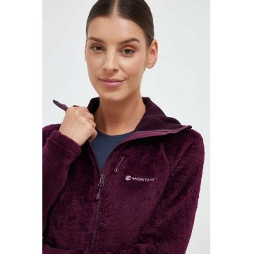 Montane hanorac Protium XPD culoarea violet, cu glugă, neted