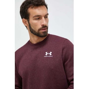 Under Armour bluza barbati, culoarea bordo, cu imprimeu