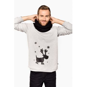 Bluza de trening din bumbac cu imprimeu cu Rudolf