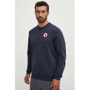 Fjallraven hanorac de bumbac 1960 Logo bărbați, culoarea bleumarin, uni F87163.555