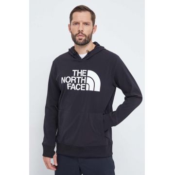 The North Face hanorac Tekno Logo culoarea negru, cu glugă, cu imprimeu