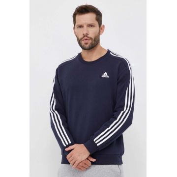 adidas bluză bărbați, culoarea bleumarin, cu imprimeu IJ6469