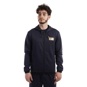 Hanorac EMPORIO ARMANI EA7 pentru barbati TRAIN GOLD LABEL M HOODIE FZ DOUBLE - 6LPM31PJHXZ01554