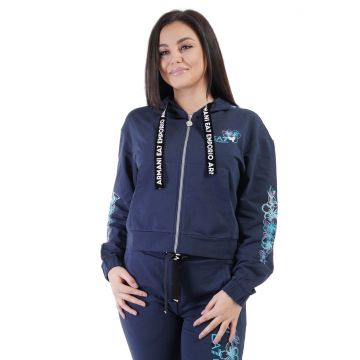 Hanorac EMPORIO ARMANI EA7 pentru femei TRAIN GRAPHIC SERIES W HOODIE FZ - 6KTM11TJ5FZ01554