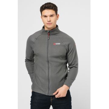 Bluza sport din fleece cu fermoar si maneci raglanTug