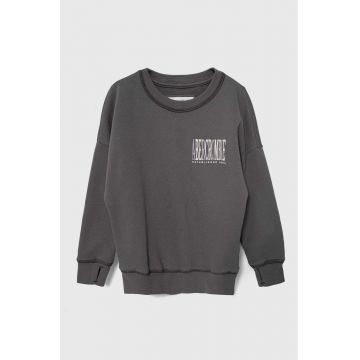 Abercrombie & Fitch bluza copii culoarea gri, cu imprimeu