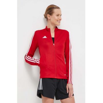 adidas Performance hanorac de antrenament Tiro 23 culoarea roșu, cu imprimeu HS3512