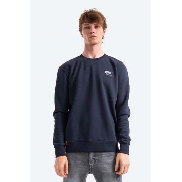 Alpha Industries bluză bărbați, culoarea bleumarin, uni 188307.07-navy