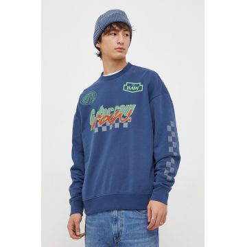 G-Star Raw hanorac de bumbac barbati, cu imprimeu