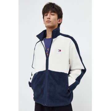 Tommy Jeans bluză bărbați, culoarea bleumarin, uni DM0DM17885