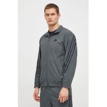 adidas bluză bărbați, culoarea verde, cu imprimeu IR9236