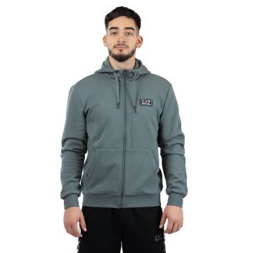 Hanorac EMPORIO ARMANI EA7 pentru barbati TRAIN LOGO SERIES M TAPE HOODIE FZ BR - 6RPM81PJ07Z01842