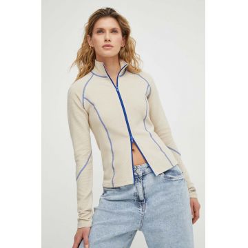 Résumé bluza femei, culoarea bej, neted