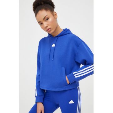 adidas bluză femei, cu glugă, cu model IS3887