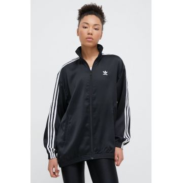 adidas Originals bluză femei, culoarea negru, cu imprimeu IU2516