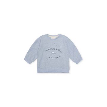 That's mine bluza bebe 005073 Finley Little Brother Sweatshirt culoarea maro, cu imprimeu