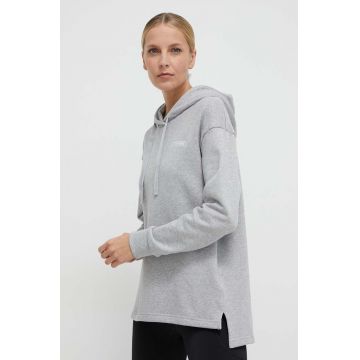 adidas TERREX bluză de trening TERREX culoarea gri, cu glugă, melanj IB6567