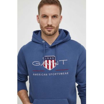 Gant bluza barbati, cu glugă, cu imprimeu