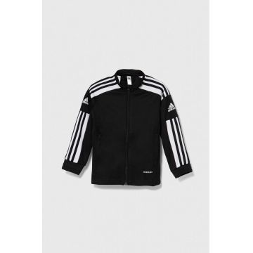 adidas Performance bluza copii SQ21 TR JKT Y culoarea negru, modelator