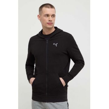 Puma hanorac de bumbac BETTER ESSENTIALS bărbați, culoarea negru, cu glugă, uni 675979