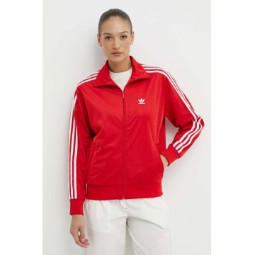 adidas Originals bluză femei, culoarea roșu, cu imprimeu IP0602