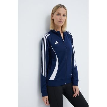 adidas Performance hanorac de antrenament Tiro 24 culoarea bleumarin, cu imprimeu IR7492