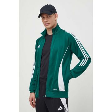 adidas Performance hanorac de antrenament Tiro 24 culoarea verde, cu imprimeu IR7500