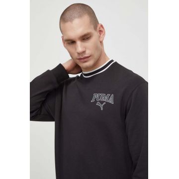 Puma bluză SQUAD bărbați, culoarea negru, cu imprimeu 678970