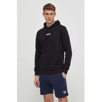 Ellesse bluza Pershuta OH Hoody barbati, culoarea negru, cu glugă, cu imprimeu, SHP16466